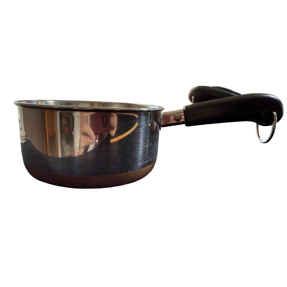 Revere Ware 1 Qt Saucepan Copper Bottom‎ Stainless Steel Pot 00-h Indonesia